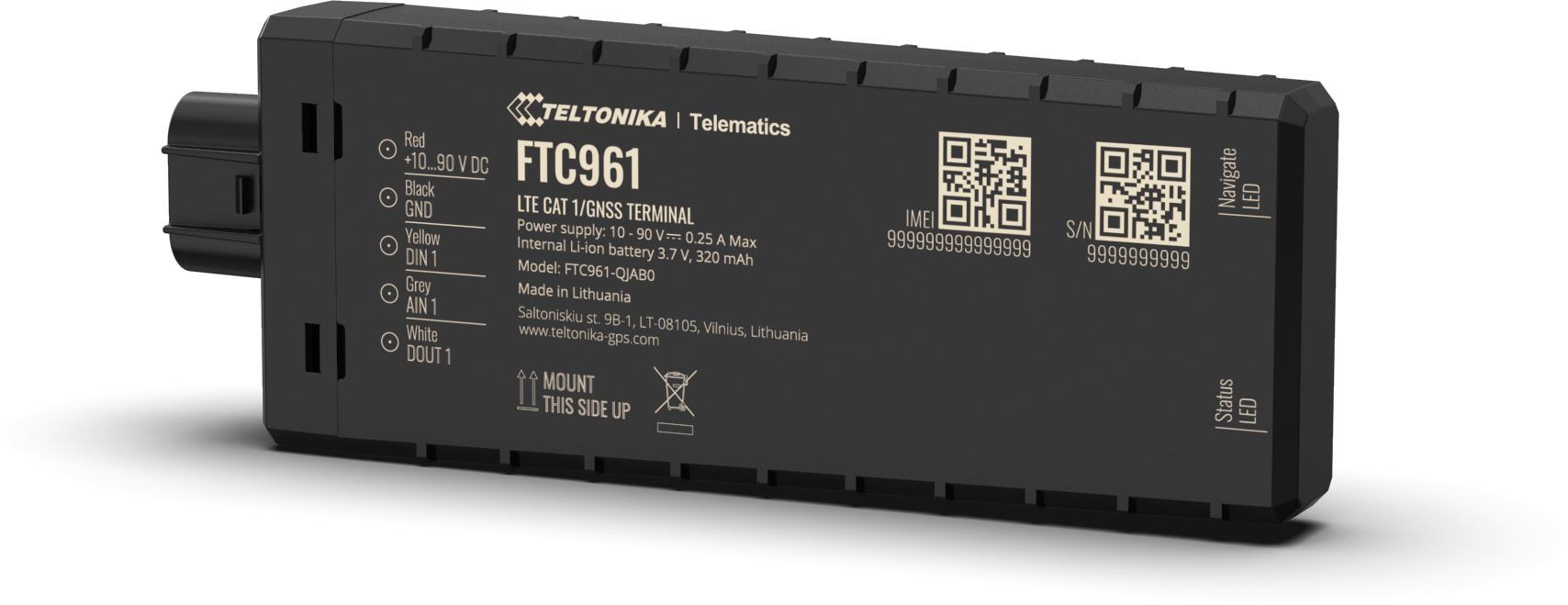 FTC961 12v waterproof tracker